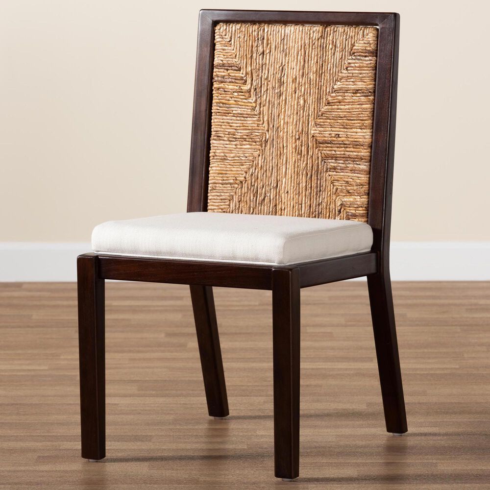 Baxton Studio Joana Side Chair in Dark Brown, , large