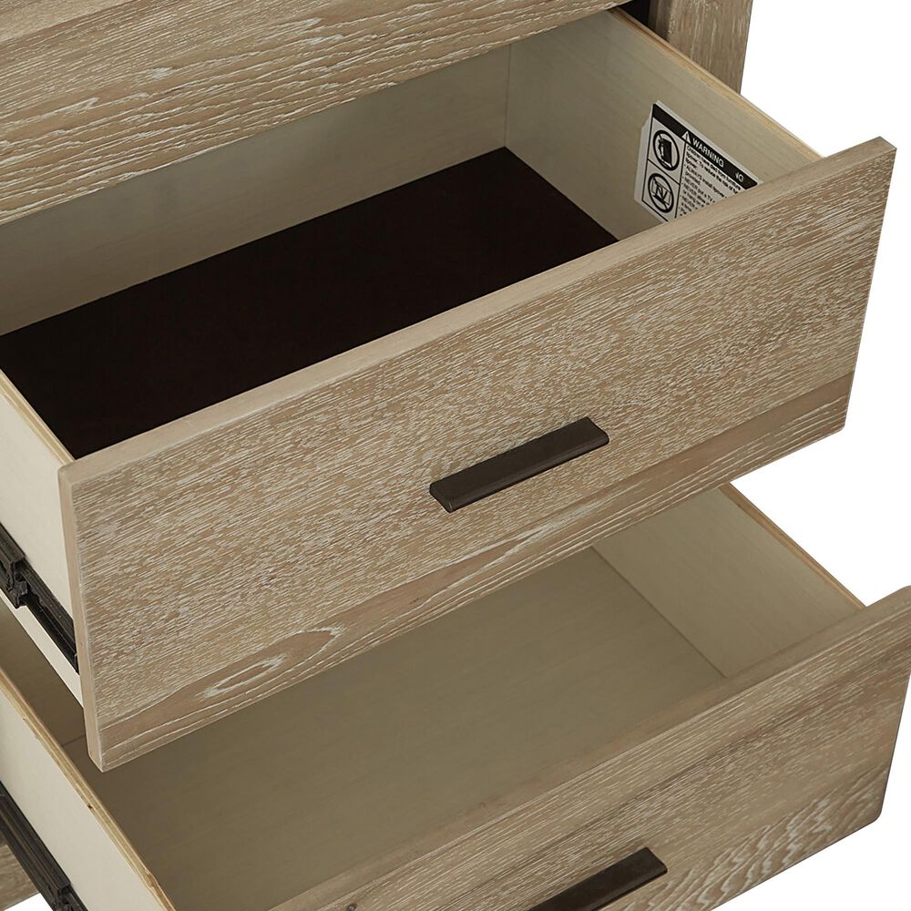 Riva Ridge Modern Loft 2-Drawer Nightstand in Modern Khaki, , large