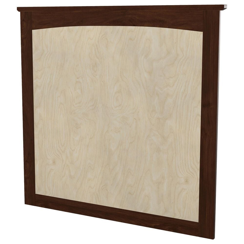 Archbold Furniture Shaker Dresser and Mirror in Brown Mahogany, , large
