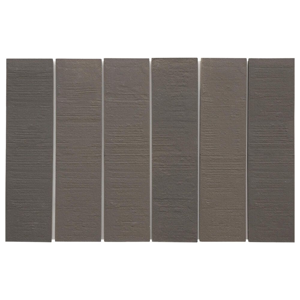 Emser Ikigai Loam 2" x 9" on 9" x 15" Porcelain Mosaic Sheet, , large