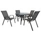 Redline Creation Inc. 5-Piece Round Dining Set in Black, , large