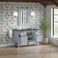 James Martin Vanities Breckenridge 48" Single Bathroom Vanity in Serenity Blue with 3 cm Parisien Bleu Quartz Top and Rectangular Sink, , large