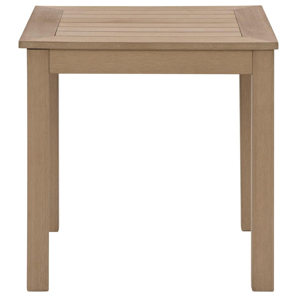 Ashley Hallow Creek Outdoor End Table in Driftwood, , large