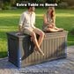 Hearth and Haven 260-Gallon Outdoor Plastic Deck Box in Black, , large