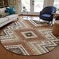 Dalyn Rug Company Portico PO5 Copper 8" Round Area Rug, , large