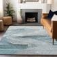 Dalyn Rug Company Ravenna RN11 9" x 12" Teal Area Rug, , large