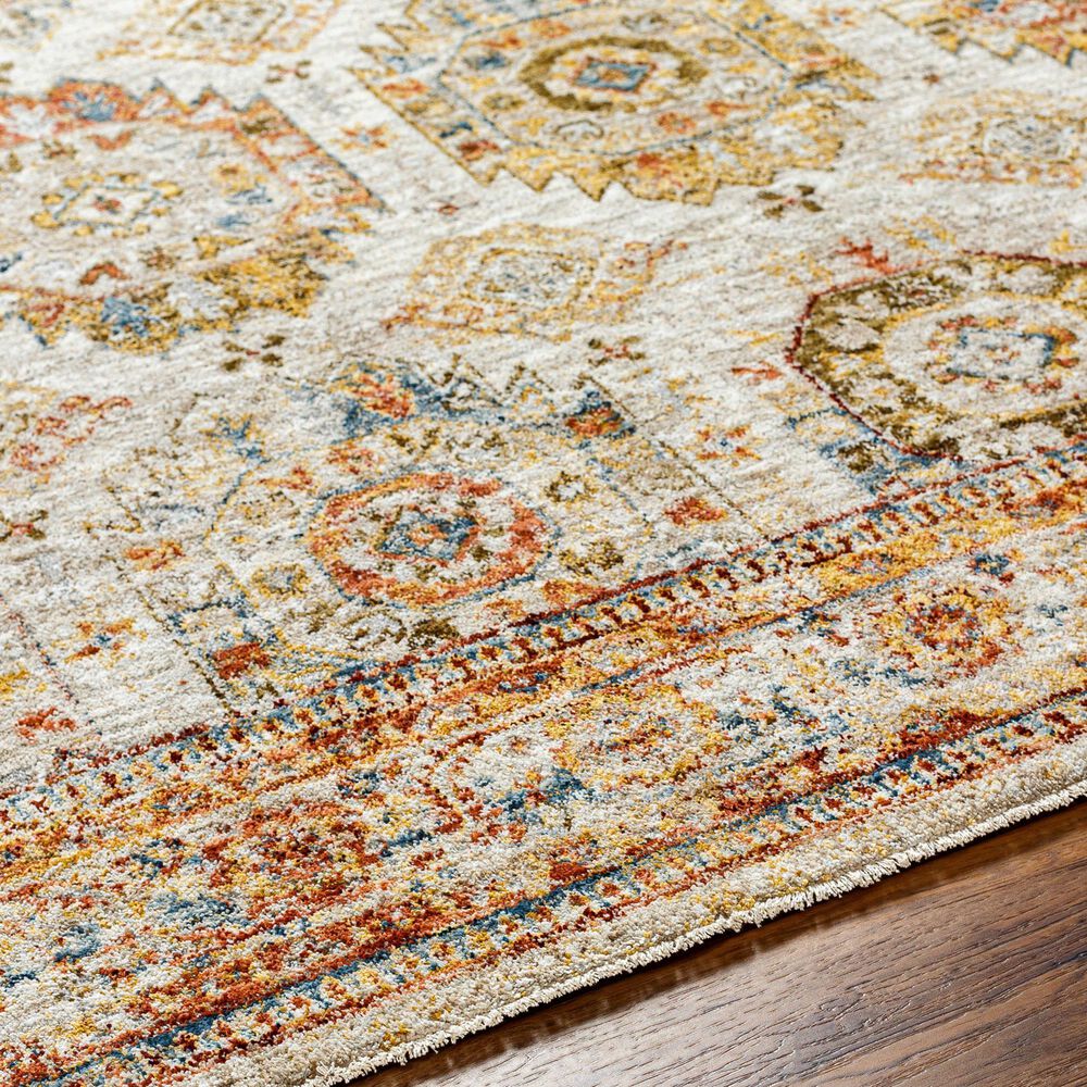 Surya Mona Lisa 10&#39; x 14&#39; Tan, Mustard, Brick Red, Sage, Olive, Dark Blue and Burgundy Area Rug, , large