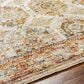 Surya Mona Lisa 10" x 14" Tan, Mustard, Brick Red, Sage, Olive, Dark Blue and Burgundy Area Rug, , large