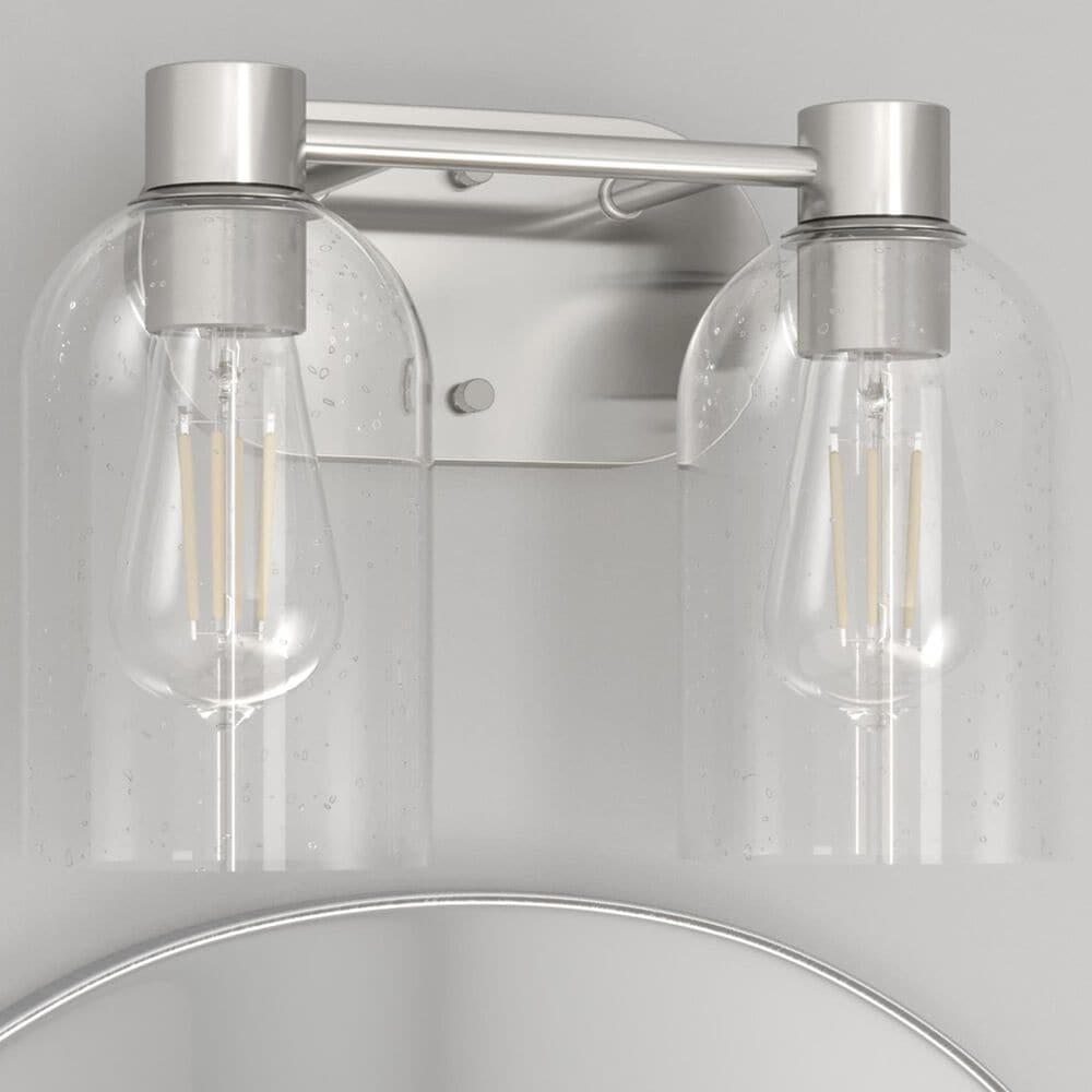Hunter Lochmeade 2-Light Vanity in Brushed Nickel, , large