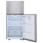 LG 20 Cu. Ft. Top Freezer Refrigerator Reversible Door with Ice Maker in Stainless Steel, , large