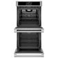 Monogram 27" Smart Electric Convection Double Wall Oven Statement Collection - Stainless Steel, , large