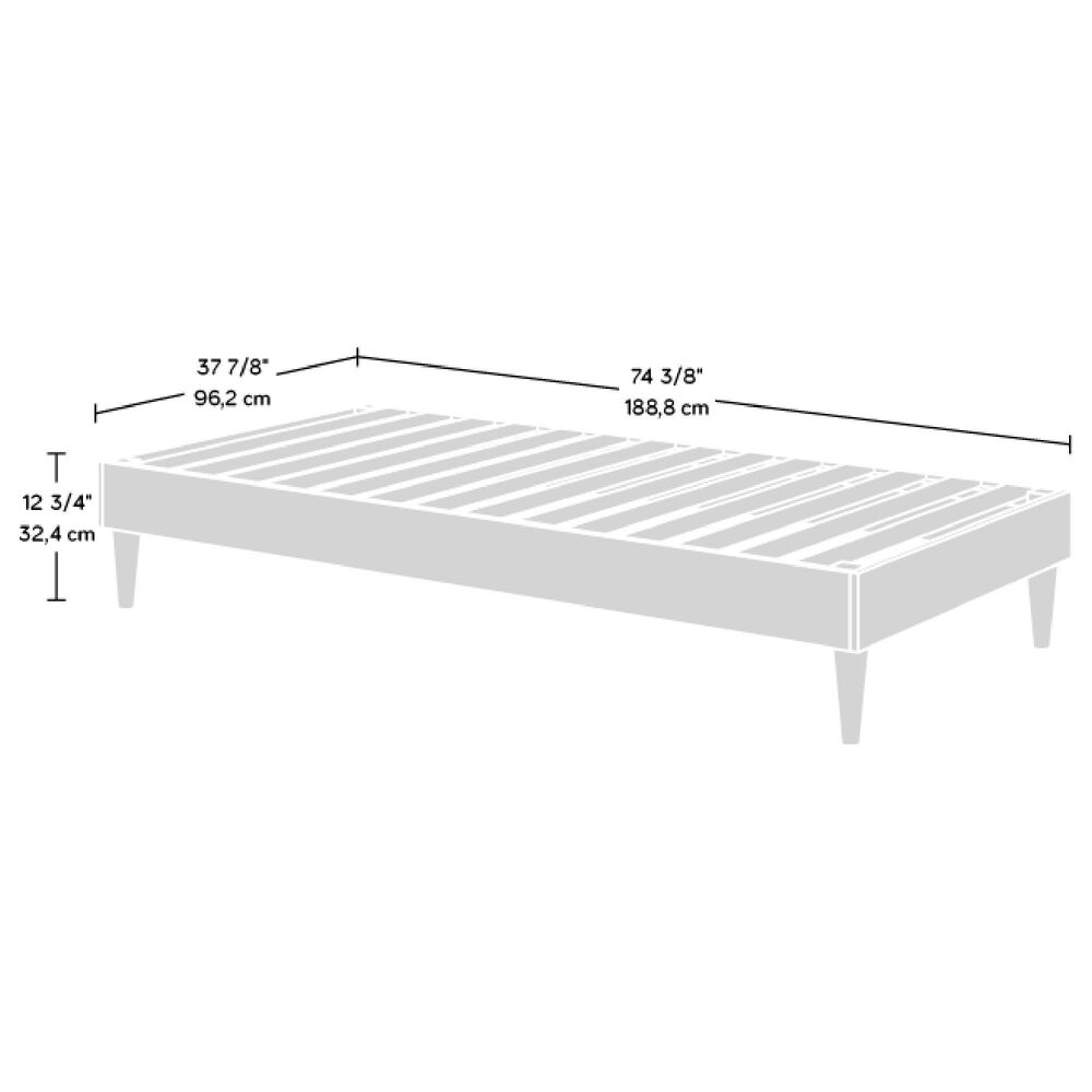 Sauder Cannery Bridge Twin Platform Bed in Lintel Oak, , large