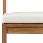 HOMLUX 5-Piece Patio Bar Set with 52" Rectangular Light Teak Table in Beige, , large