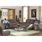 Catnapper Reyes Manual Lay Flat Reclining Console Loveseat in Graphite, , large