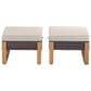 Sunwell Garden Patio Ottoman in Beige (Set of 2), , large