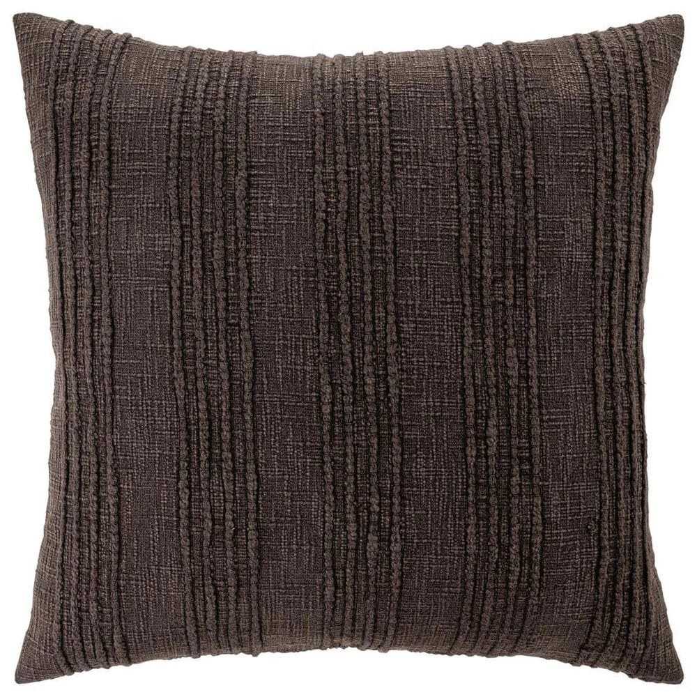 Classic Home SLD Gratitude 22" x 22" Throw Pillow in Ganache Brown, , large