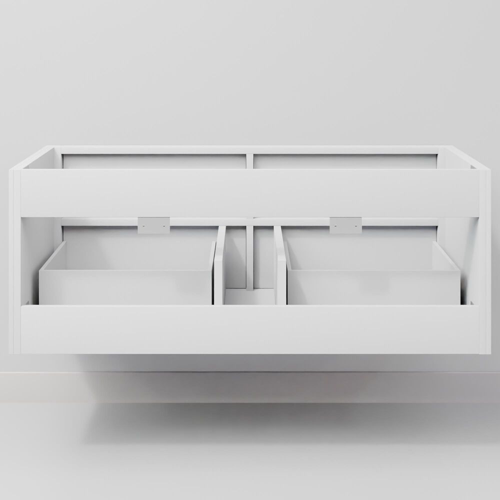 Lexora Home Castor 48" Single Bathroom Vanity in White with 2 cm White Quartz Top and Rectangular Sink, , large