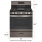 GE Appliances 5.0 Cu. Ft. Freestanding Gas Range in Slate, , large