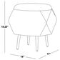 LumiSource Diamond Storage Ottoman in Green, , large