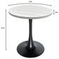 Leisuremod LeisureMod Bristol Dining table, Black Base with 27 Round Light Natural MDF top, , large