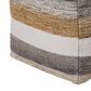 Ashley Josalind Pouf in White, Honey, Gray and Brown, , large