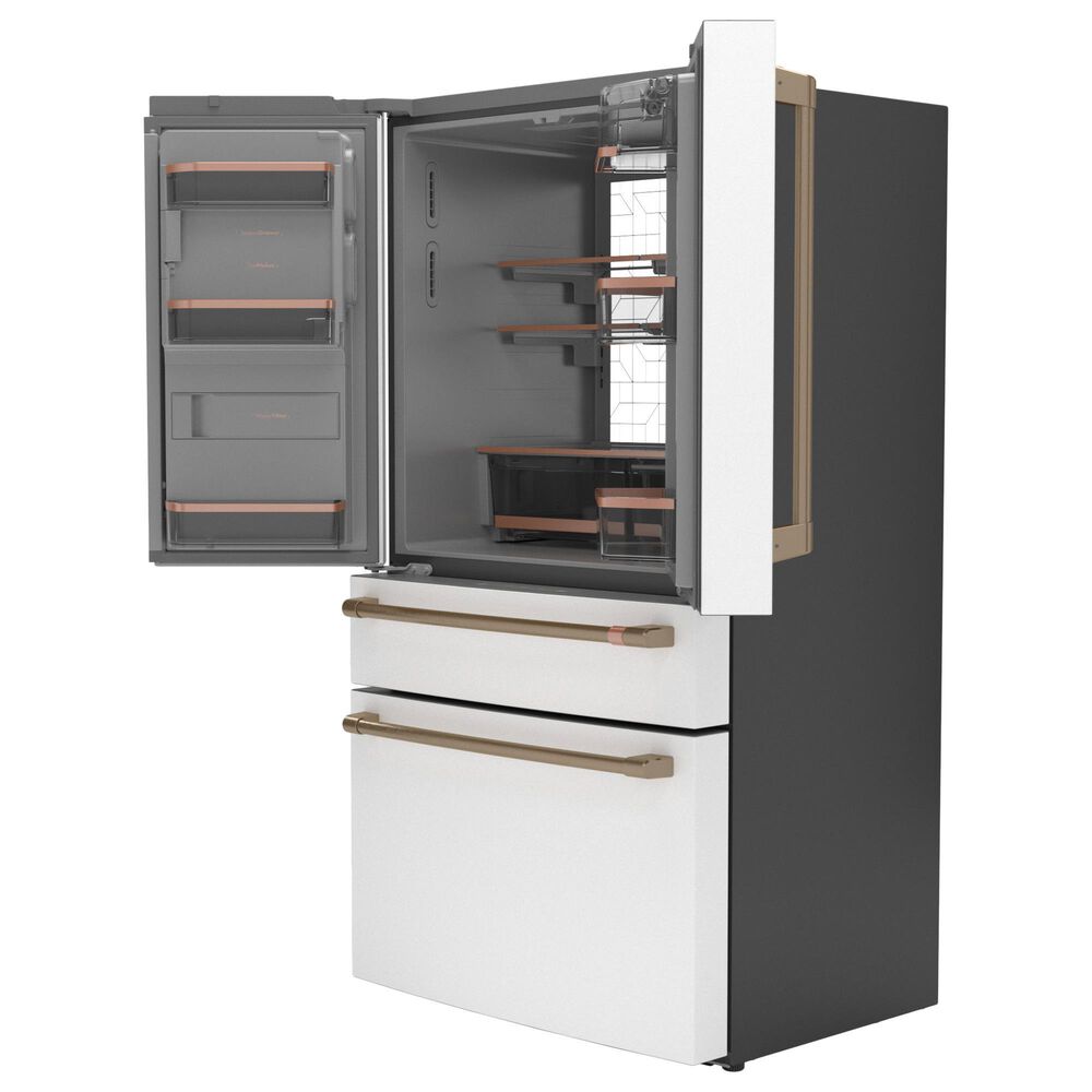 Cafe 22.3 Cu. Ft. 4-Door French Door Refrigerator in Matte White, , large