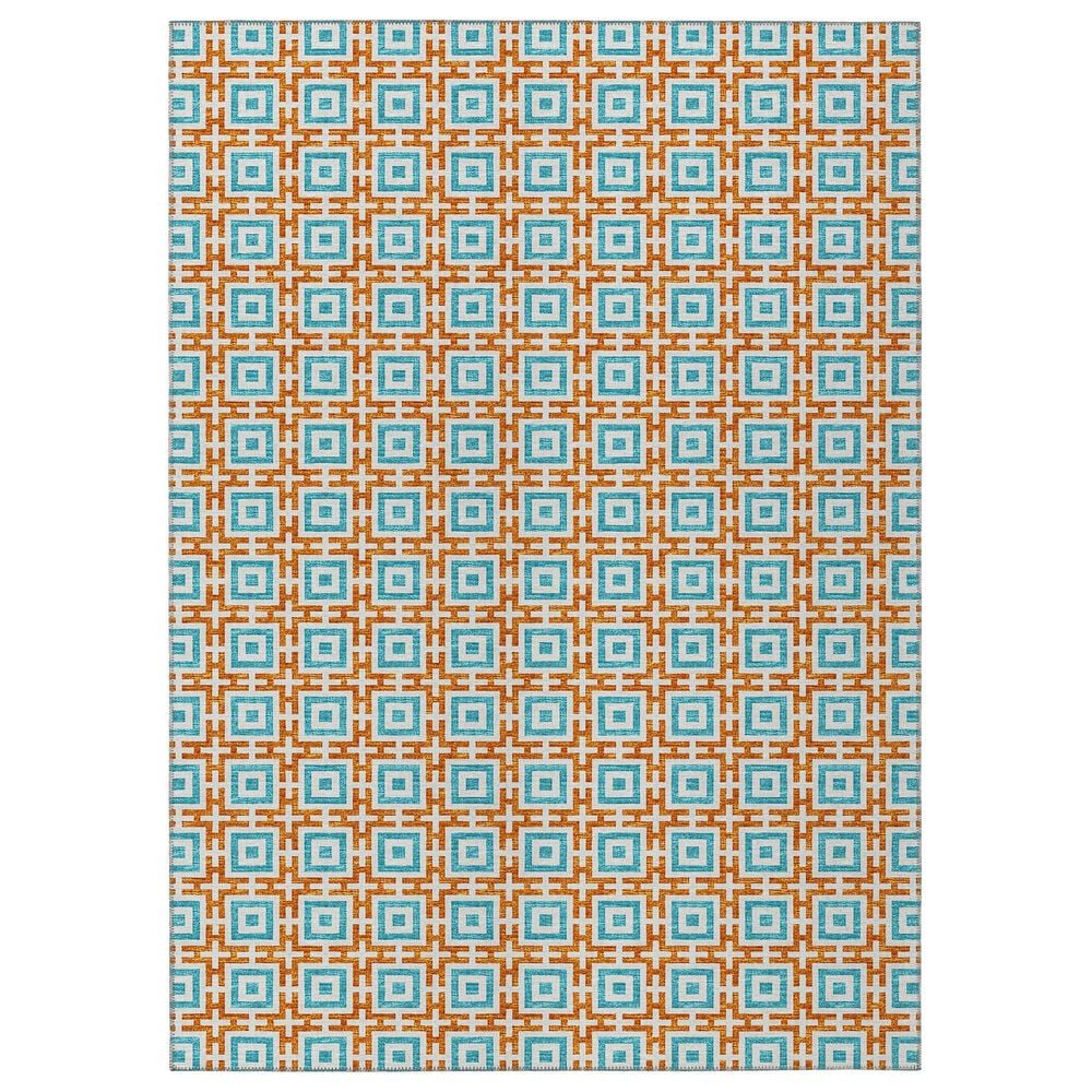 Dalyn Rug Company Marlo 10" x 14" Orange Indoor/Outdoor Area Rug, , large