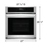 Frigidaire 27" Single Wall Oven with Air Fry in Stainless Steel, , large