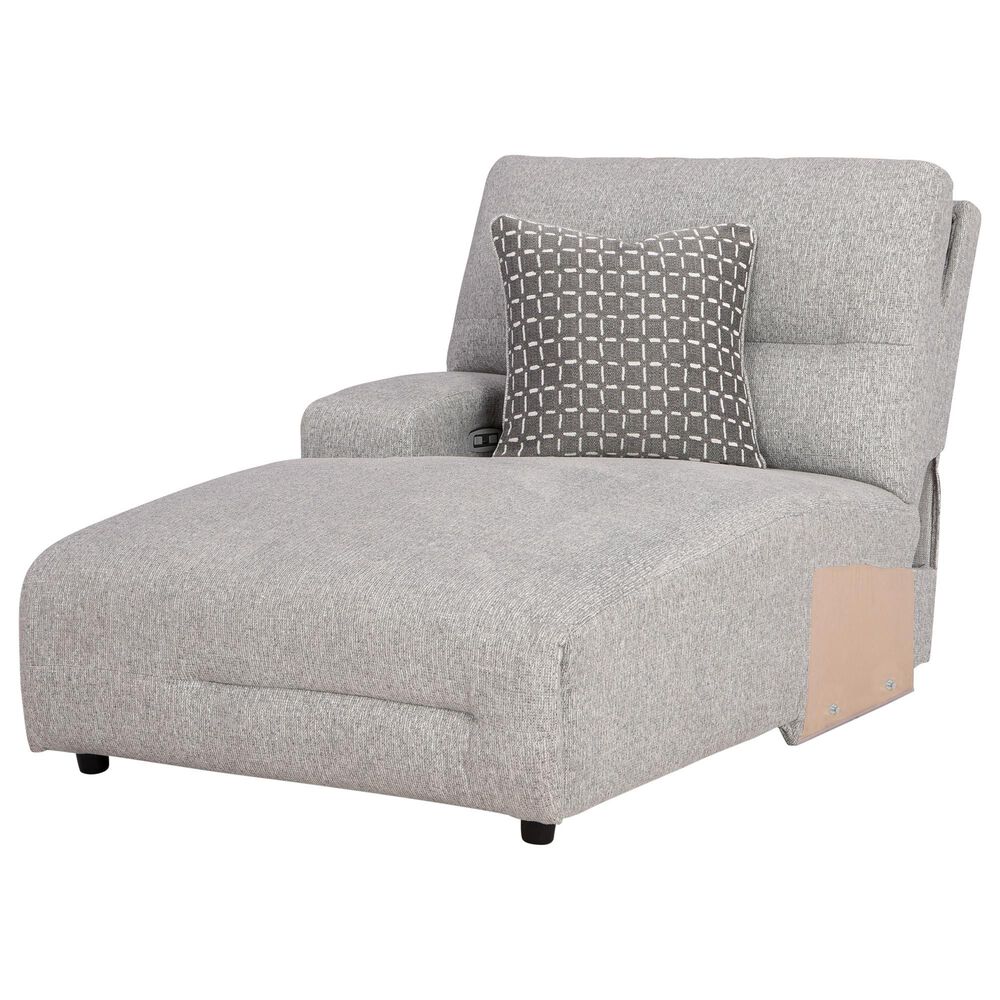 Ashley Acklen Place 6-Piece Power Left Facing Reclining Sectional with Chaise in Pewter, , large