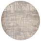 Nourison Rush 6" Round Ivory and Taupe Area Rug, , large