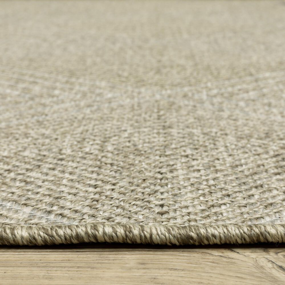 Oriental Weavers Tortuga TR05A 1&#39;10&quot; x 7&#39;6&quot; Beige Runner, , large