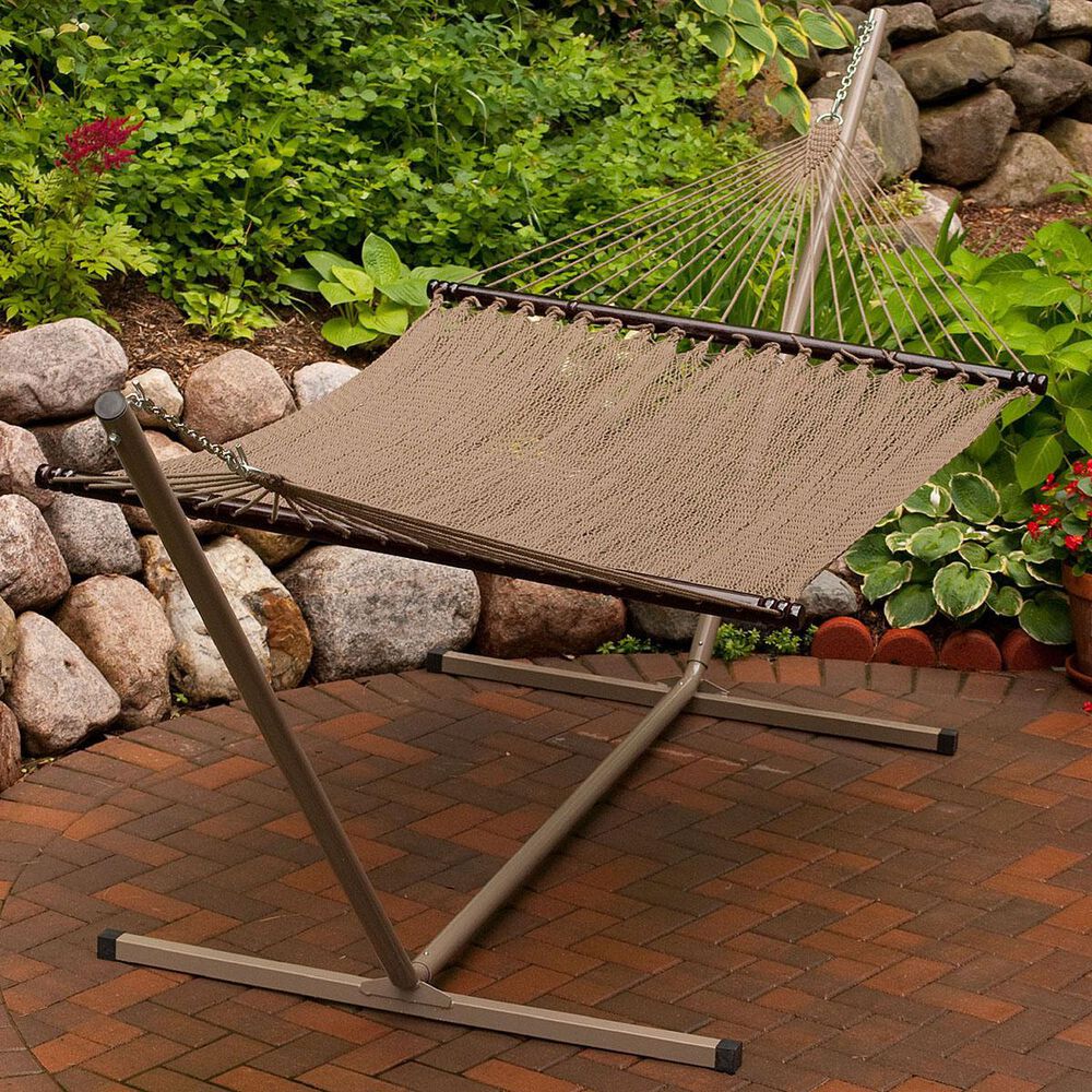 Algoma Caribbean Handwoven Hammock in Brown, , large