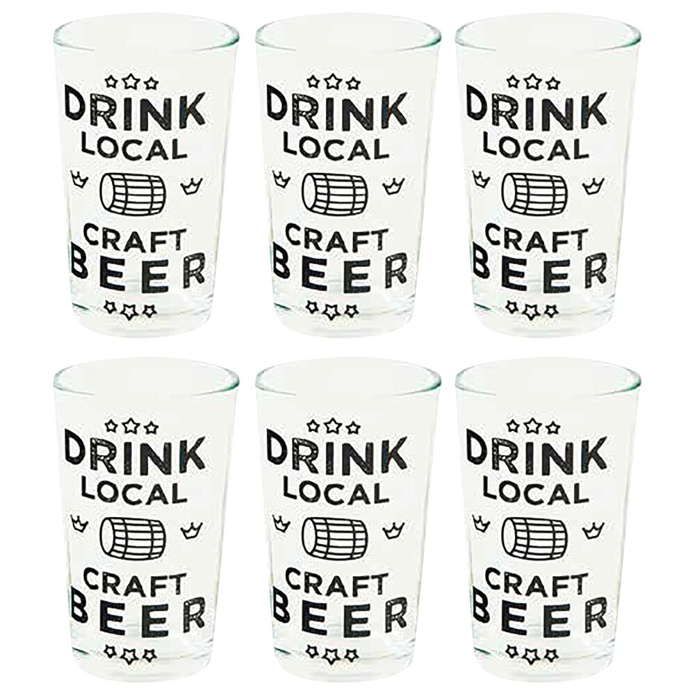 Home Essentials & Beyond American Craft 7 Oz Tasters in Craft Box with Handle - Set of 6, , large
