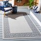 Safavieh Bermuda Traditional 5"3" x 7"6" Ivory and Blue Indoor/Outdoor Area Performance Rug, , large