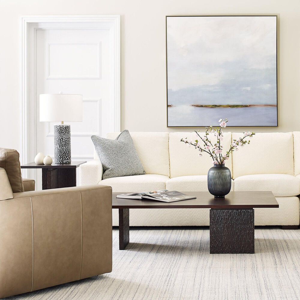 Stickley Furniture Keene Stationary Sofa in Off White, , large