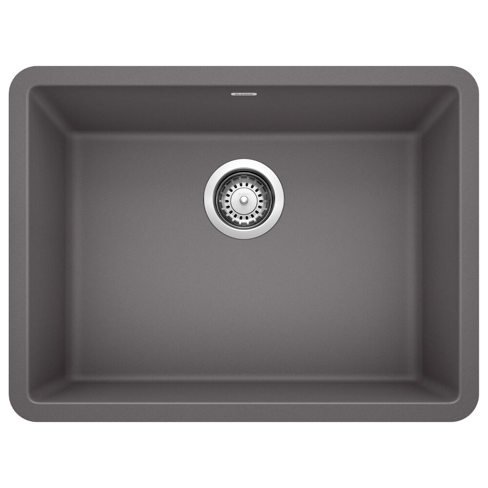 Blanco Precis 24" Single Bowl Kitchen Sink in Cinder, , large