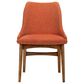 Blue River Westmont and Azalea 5-Piece Dining Set with Orange Cushion in Walnut, , large