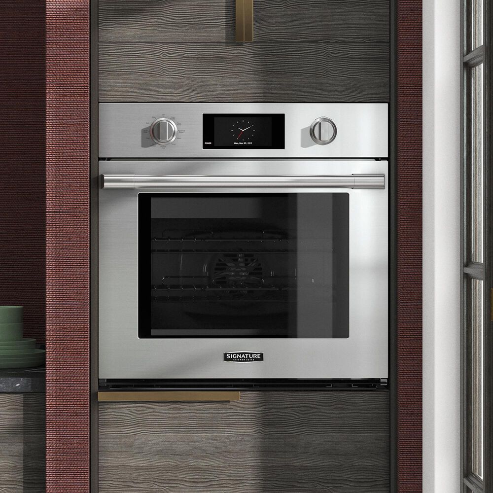 Signature Kitchen Suite 30&quot; Single Wall Oven with Steam-Combination in Stainless Steel, , large