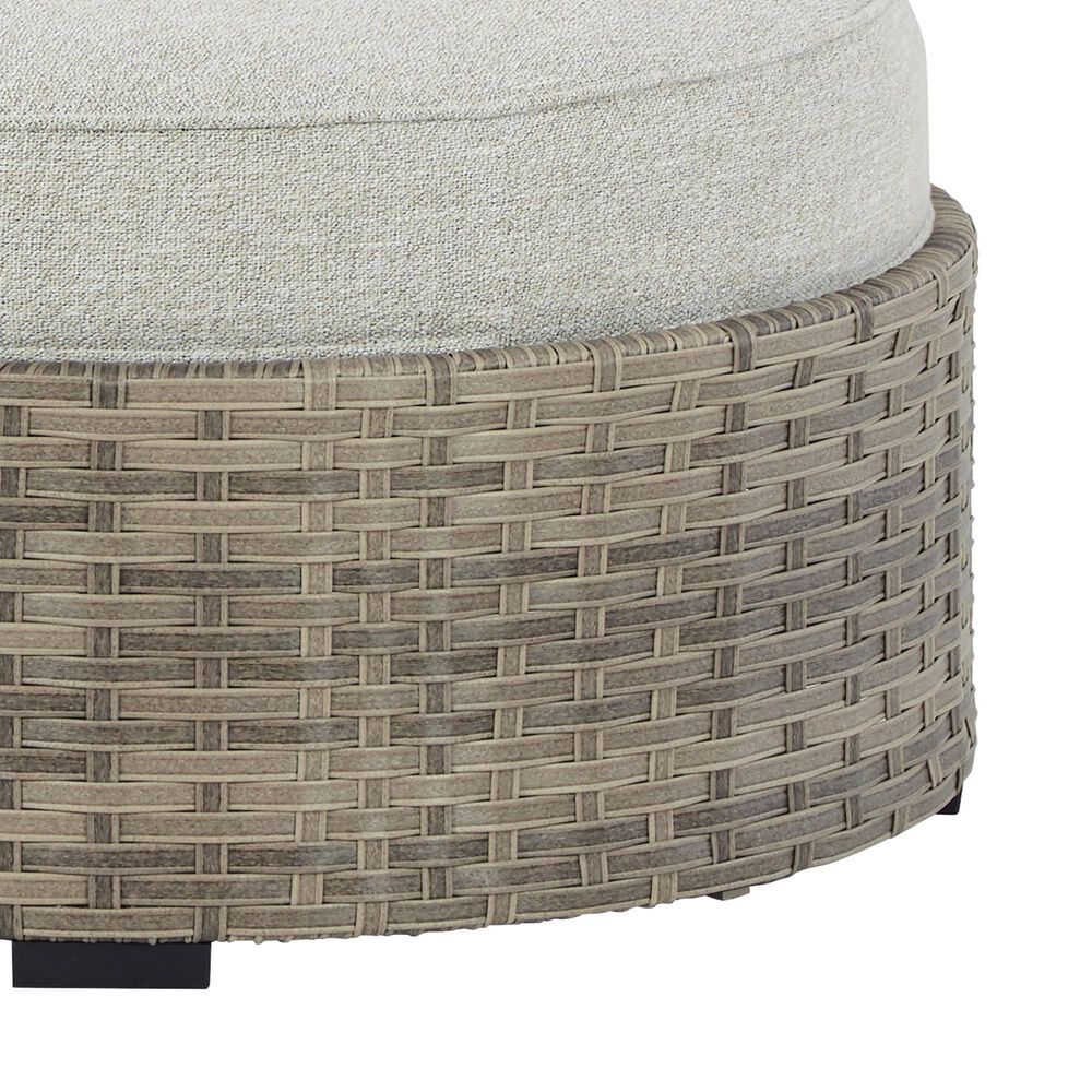 Ashley Calworth Patio Ottoman in Light Brown, , large