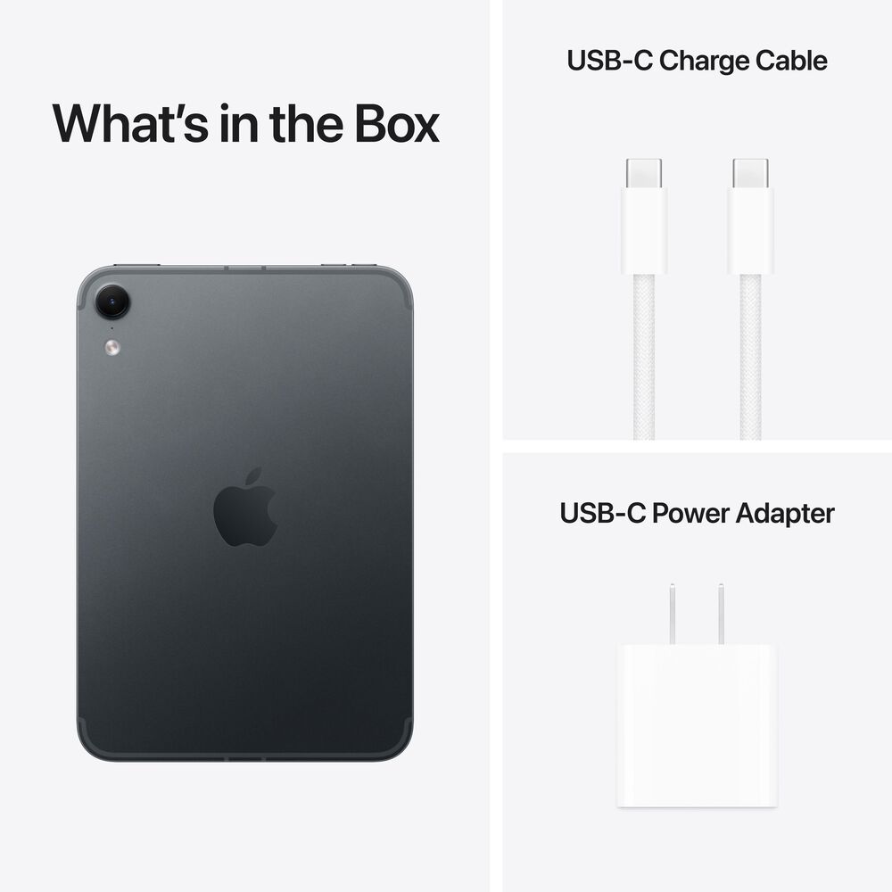 Apple iPad Mini | A20 Pro Chip | Wi-Fi + Cellular | 256GB | Nano-Texture Glass | Midnight (Latest Model) (Pre-Order), , large