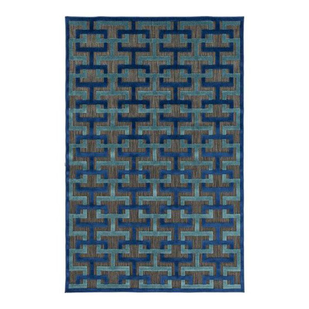 Surya Portera PRT-1059 7"10" x 10"8" Navy/Aqua/Black Area Rug, , large