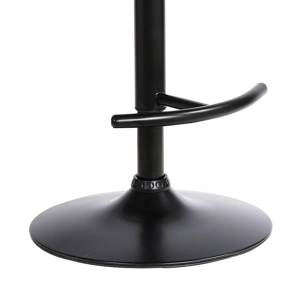 Blue River Montego Adjustable Swivel Barstool in Black, , large