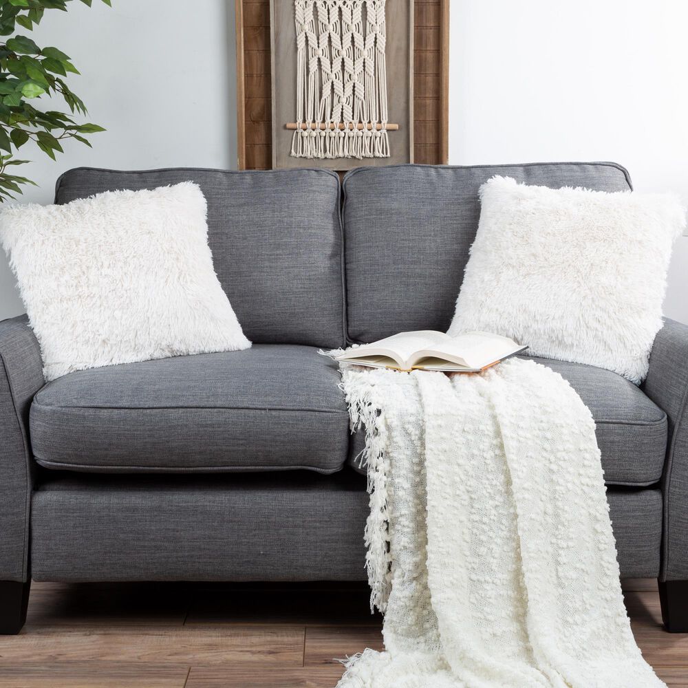 Timberlake 18&quot; Square Throw Pillow in White &#40;Set of 4&#41;, , large