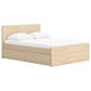 Ashley Onita Full Panel Platform Bed with 2 Side Storage in Natural, , large