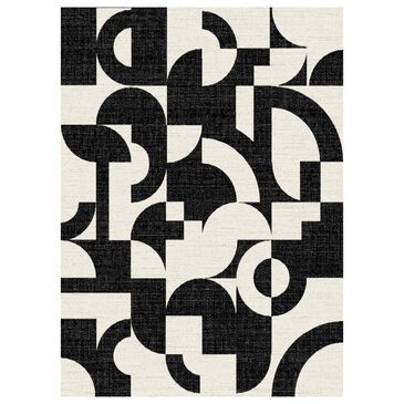 Balta Rugs Laetitia Abstract 5"3" x 7" Charcoal Area Rug, , large