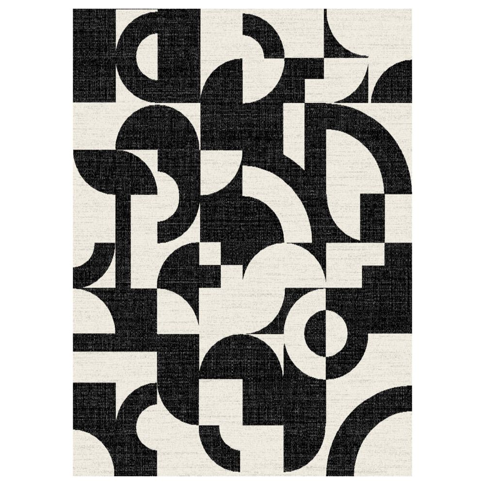 Balta Rugs Laetitia Abstract 5"3" x 7" Charcoal Area Rug, , large