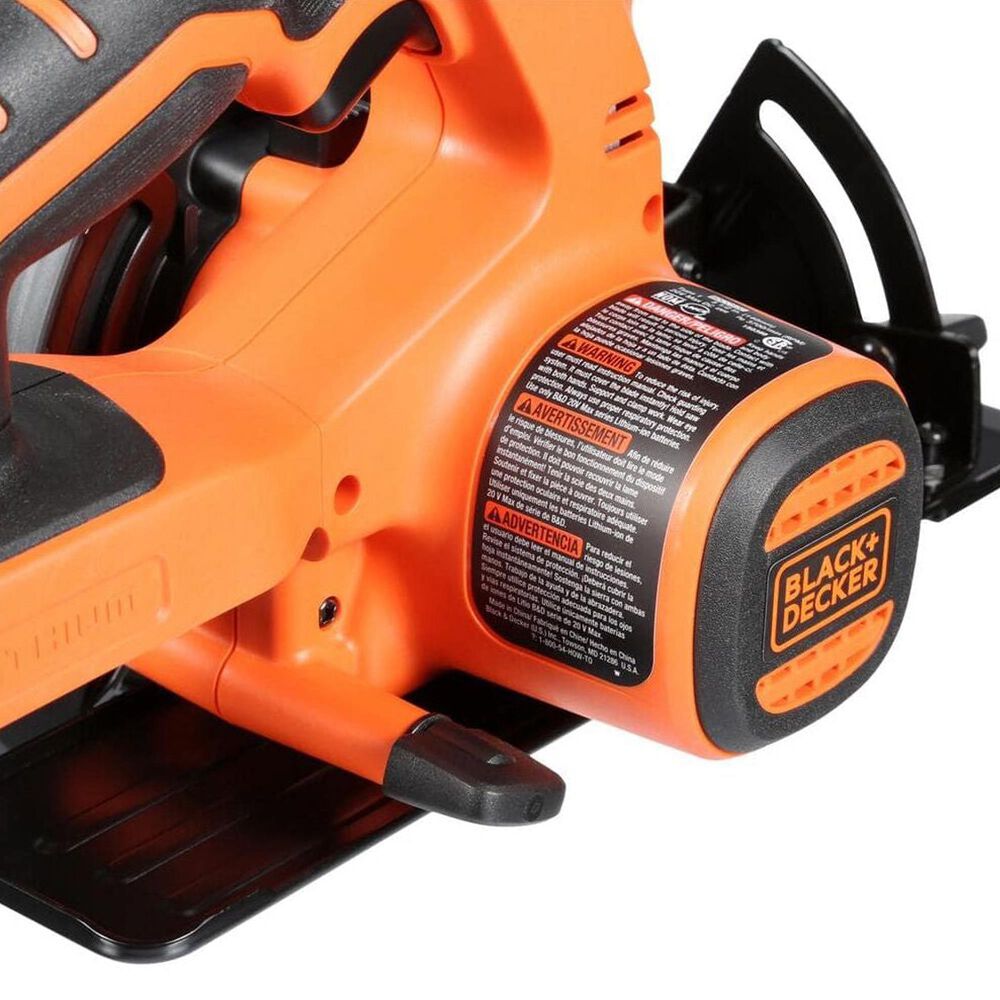 Black &amp; Decker 20V Max Powerconnect 5.5&quot; Cordless Circular Saw Tool in Black and Orange, , large