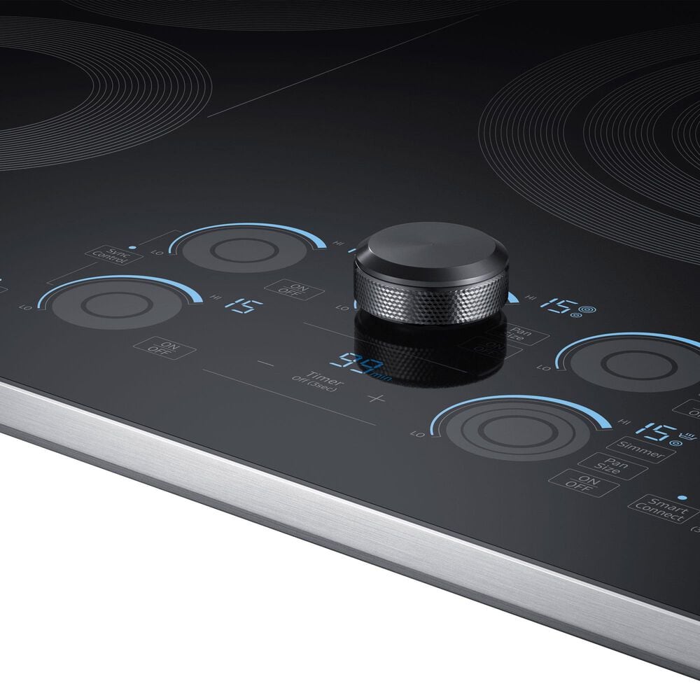 Samsung Bespoke 2-Piece Kitchen Package with White Bespoke 30" Combination Wall Oven and Stainless Steel 36" Electric Cooktop, , large