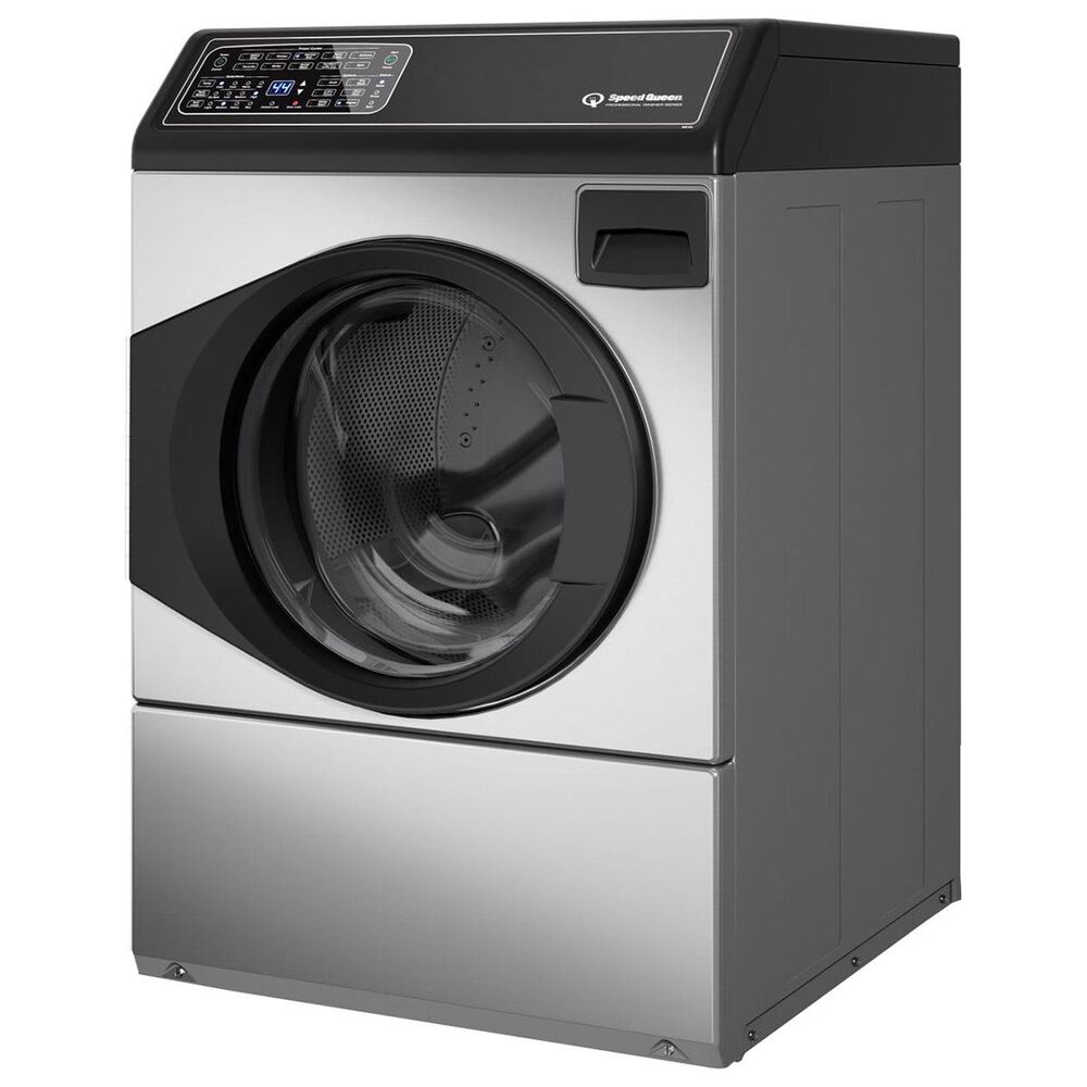 Speed Queen Front Load Washer with Front Control Electronic in Stainless Steel, , large
