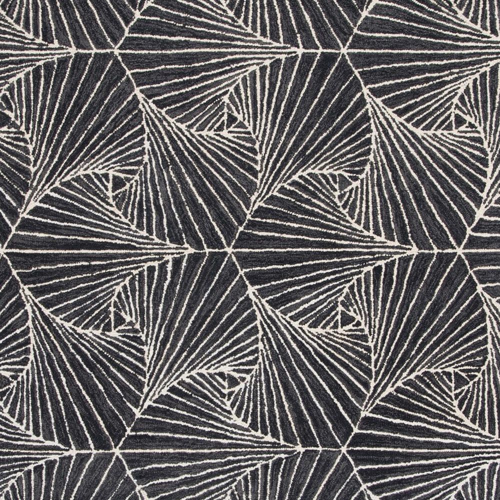 Safavieh Micro-Loop MLP174H 2&#39;3&quot; x 8&#39; Charcoal and Ivory Runner, , large